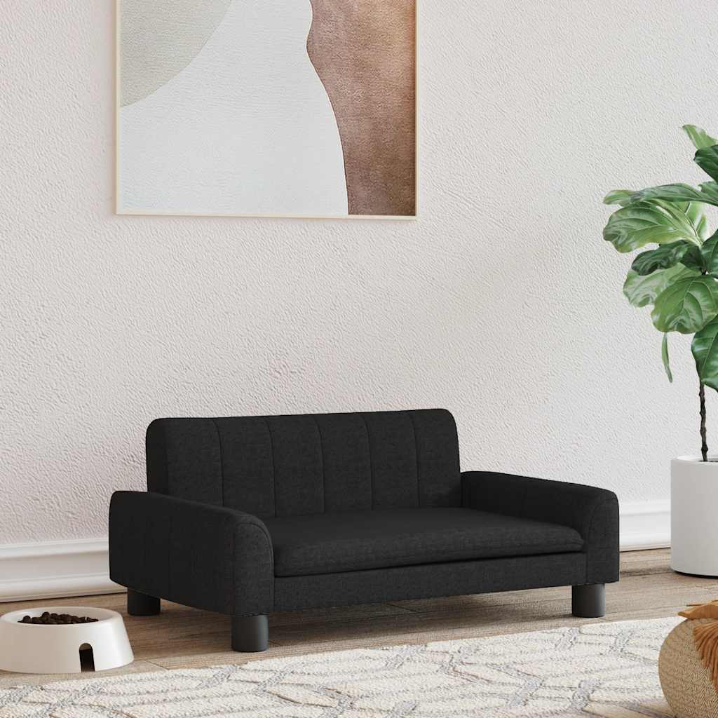 Cama para cães 70x45x30 cm tecido cinzento-acastanhado