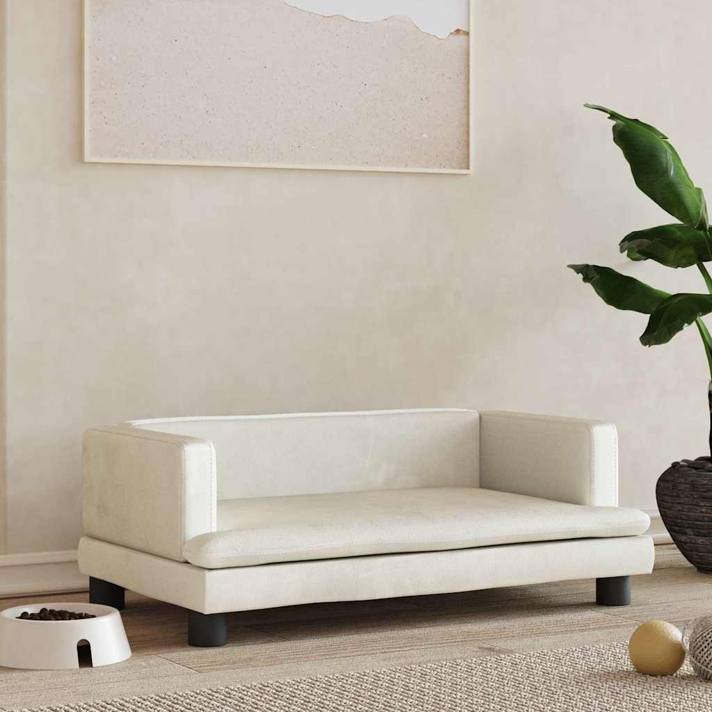 Cama para cães 60x40x30 cm veludo azul