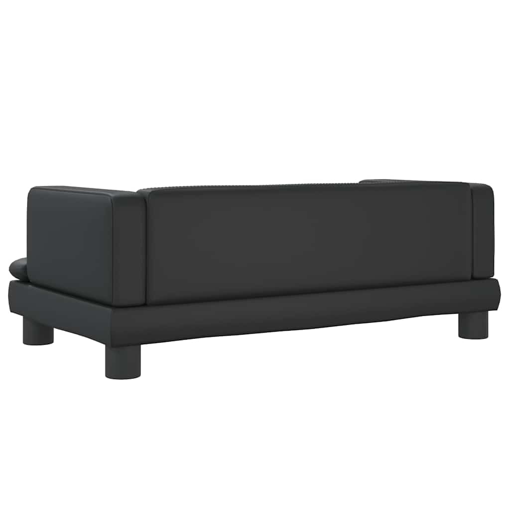 Cama para cães 70x45x28 cm couro artificial cinzento