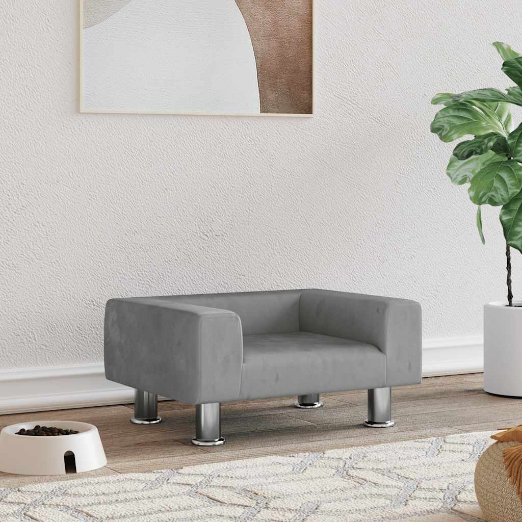 Cama para cães 50x40x26,5 cm veludo azul