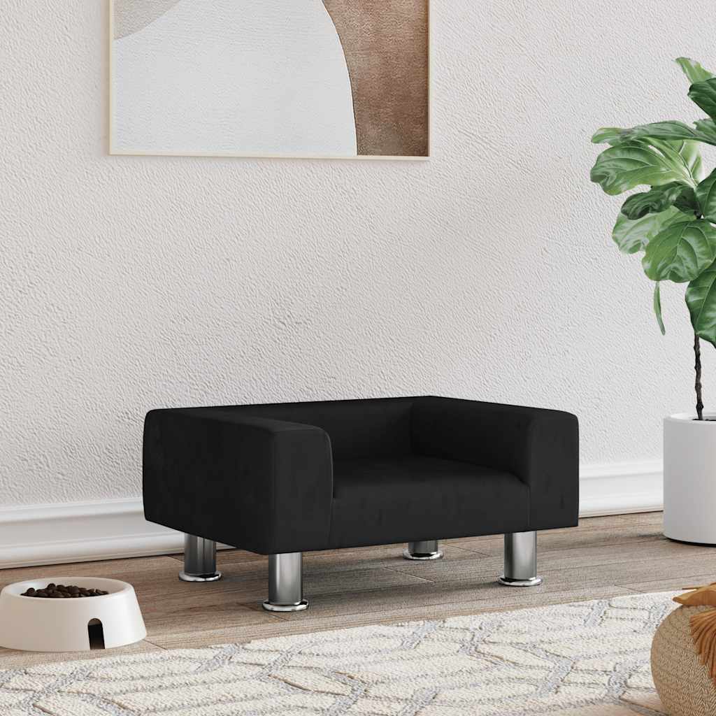 Cama para cães 50x40x26,5 cm veludo azul