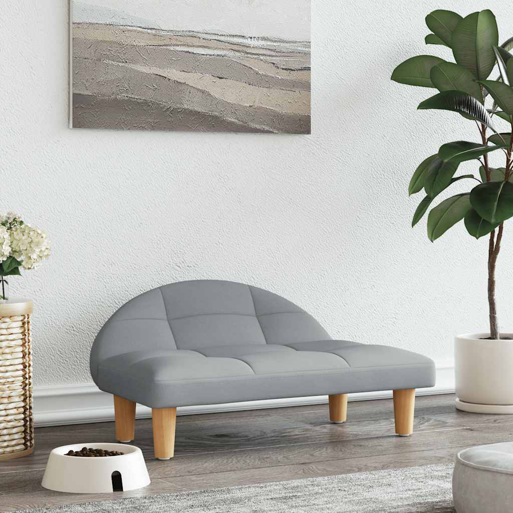 Cama para cães 70x52x30 cm tecido cinzento-acastanhado