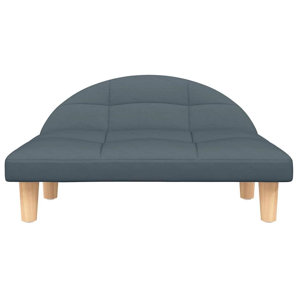 Cama para cães 70x52x30 cm tecido cinzento-acastanhado