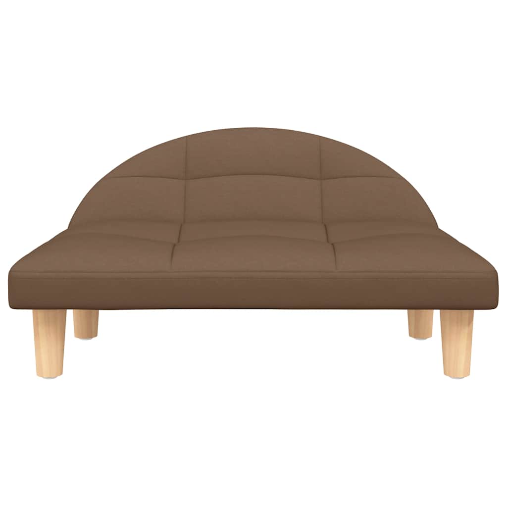 Cama para cães 70x52x30 cm tecido cinzento-acastanhado