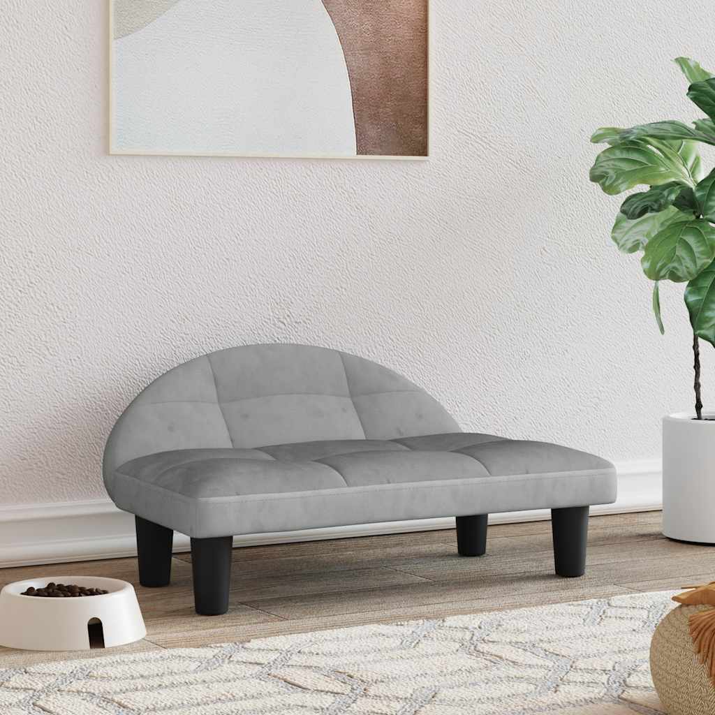 Cama para cães 70x52x30 cm veludo azul