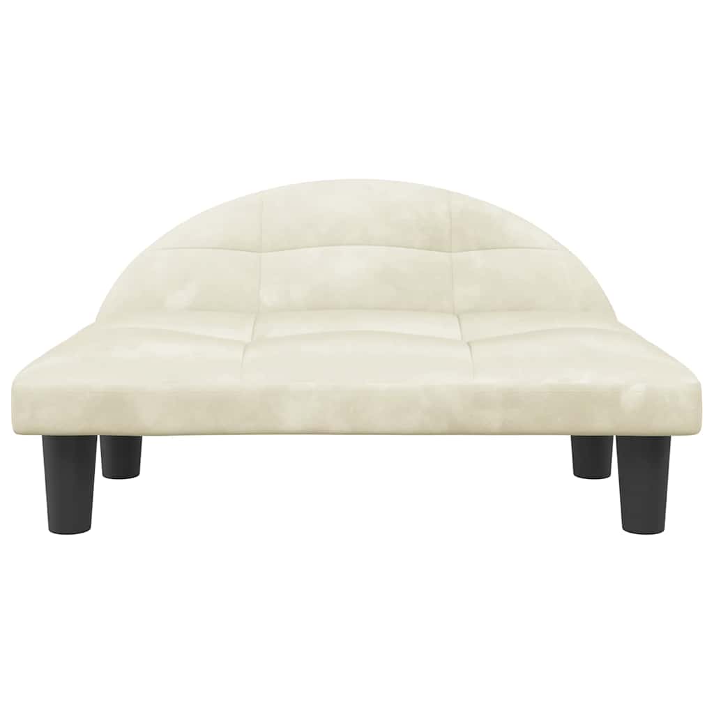 Cama para cães 70x52x30 cm veludo azul