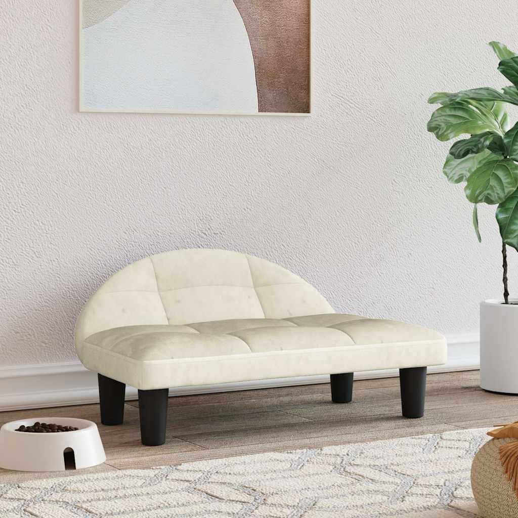 Cama para cães 70x52x30 cm veludo azul