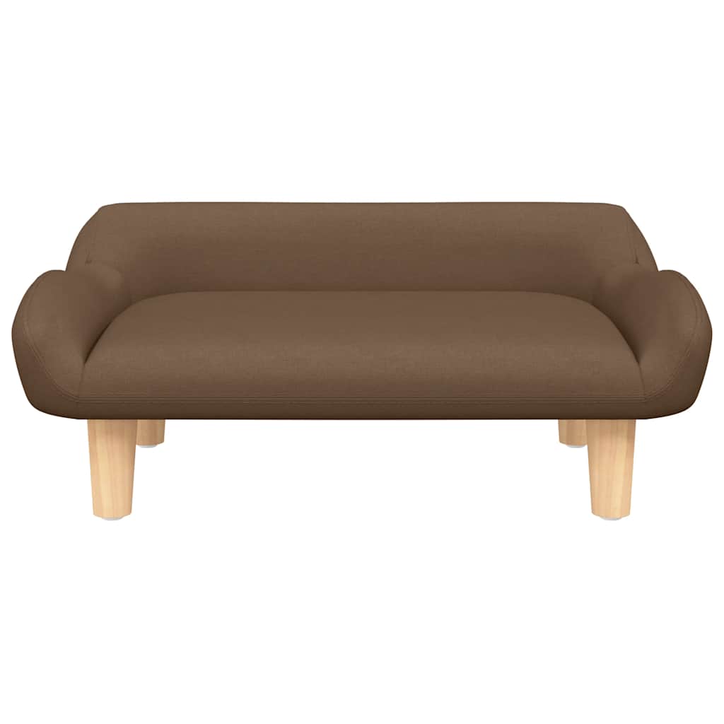 Cama para cães 70x40x24 cm tecido cinzento-acastanhado