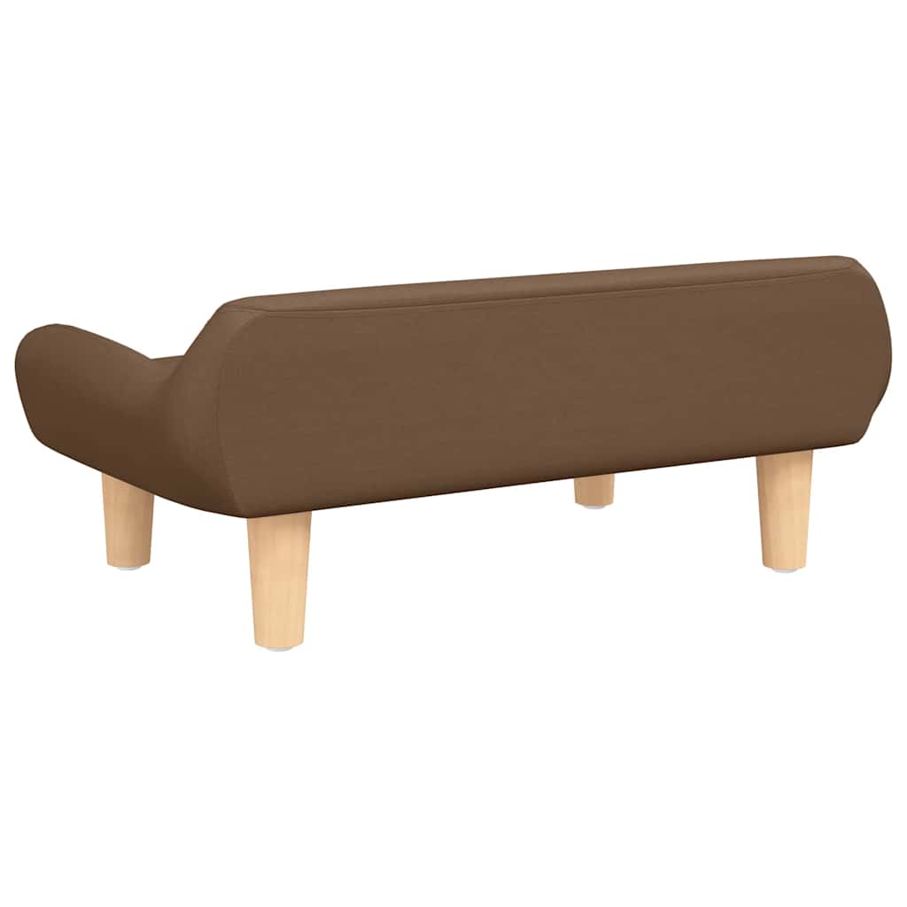 Cama para cães 70x40x24 cm tecido cinzento-acastanhado
