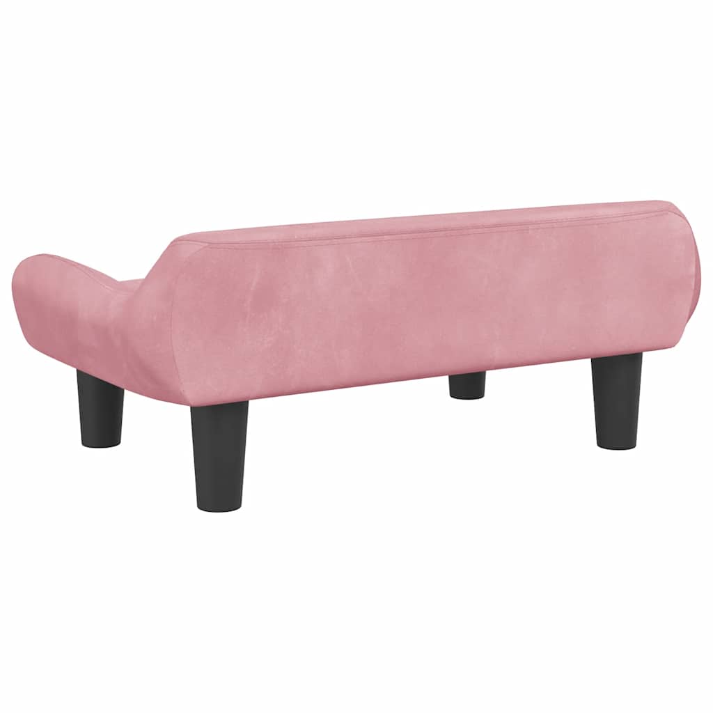 Cama para cães 70x40x24 cm veludo cinzento-escuro