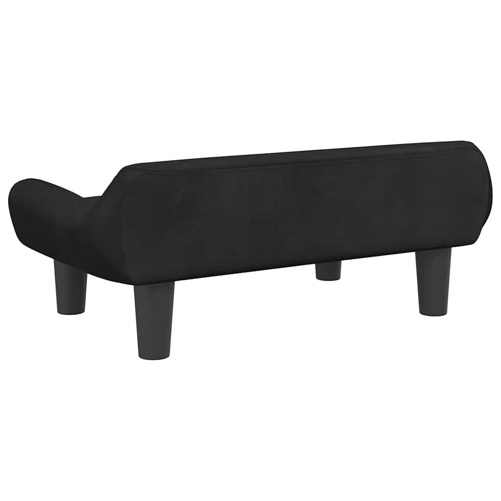 Cama para cães 70x40x24 cm veludo cinzento-escuro