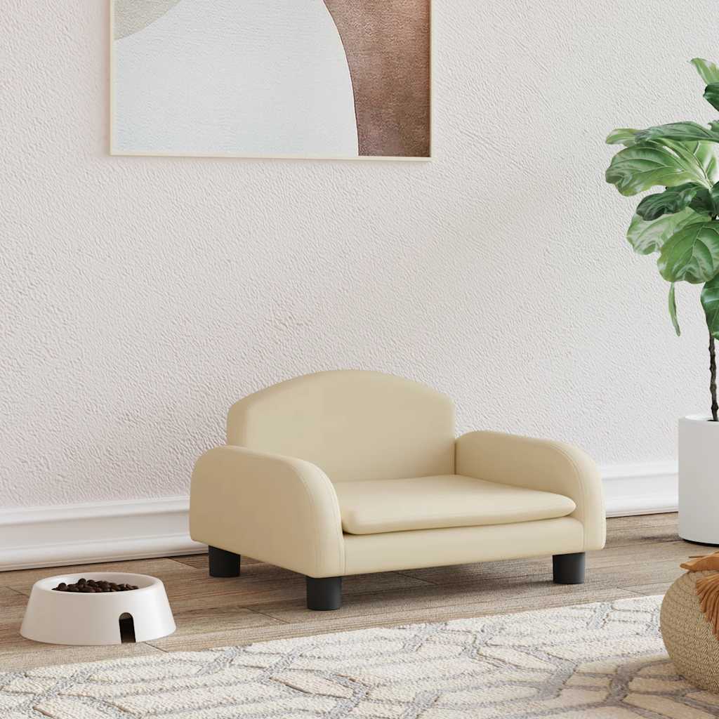 Cama para cães 70x45x30 cm tecido cinzento-acastanhado