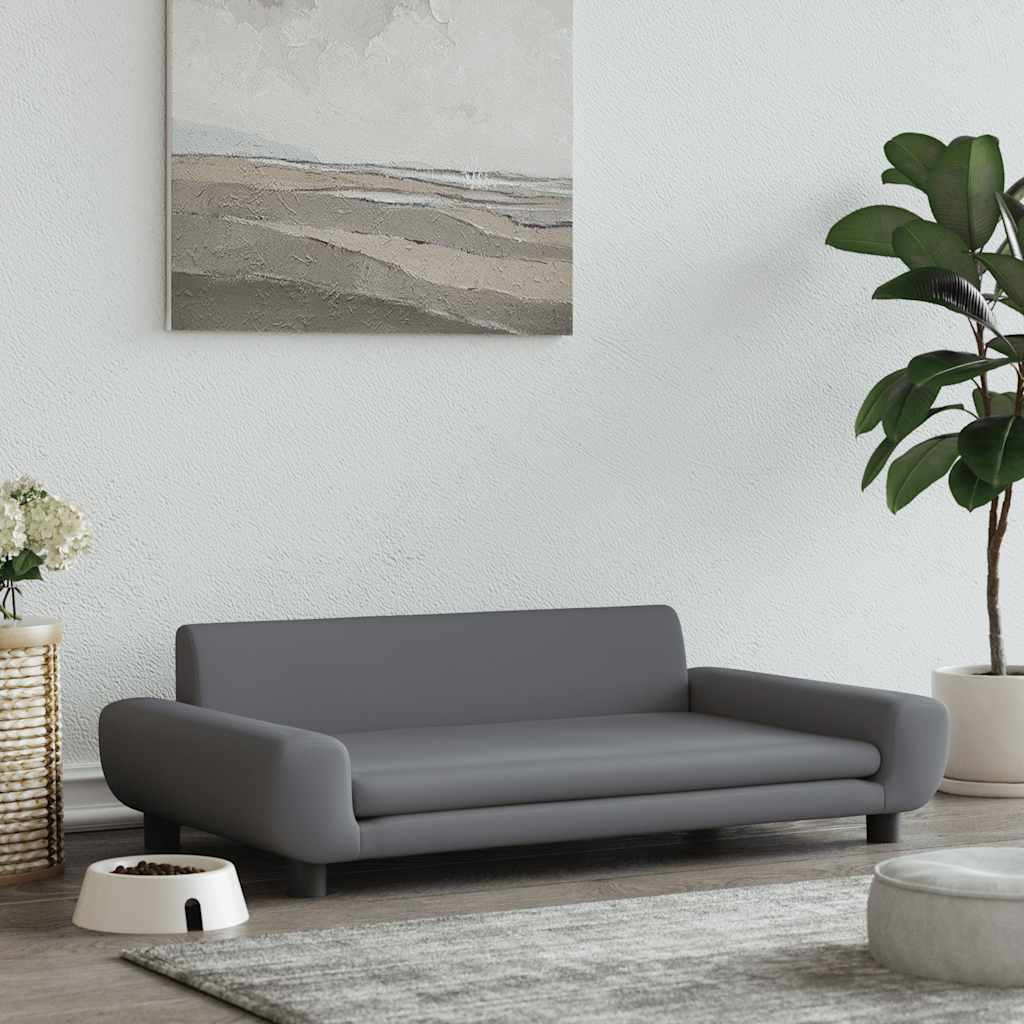 Cama para cães 100x50x21 cm veludo azul