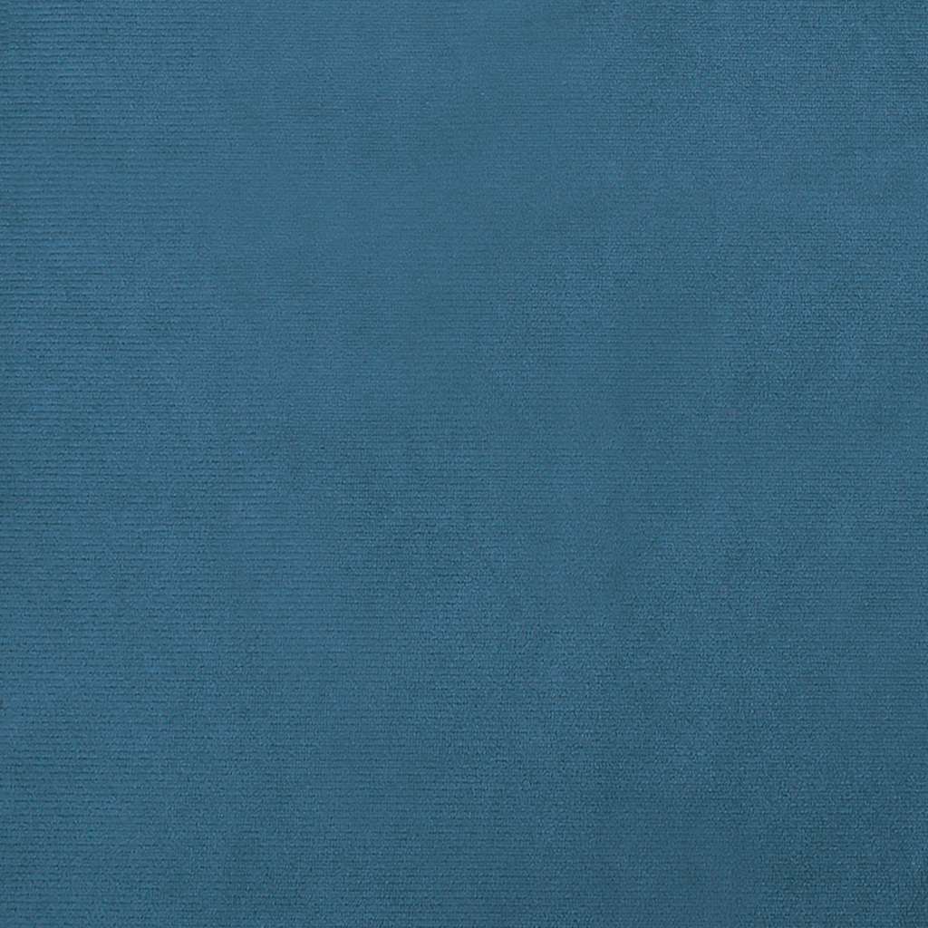 Cama para cães 100x50x21 cm veludo azul