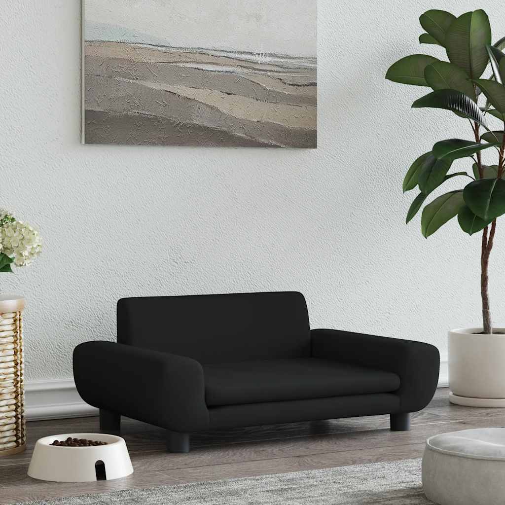 Cama para cães 100x50x21 cm veludo azul