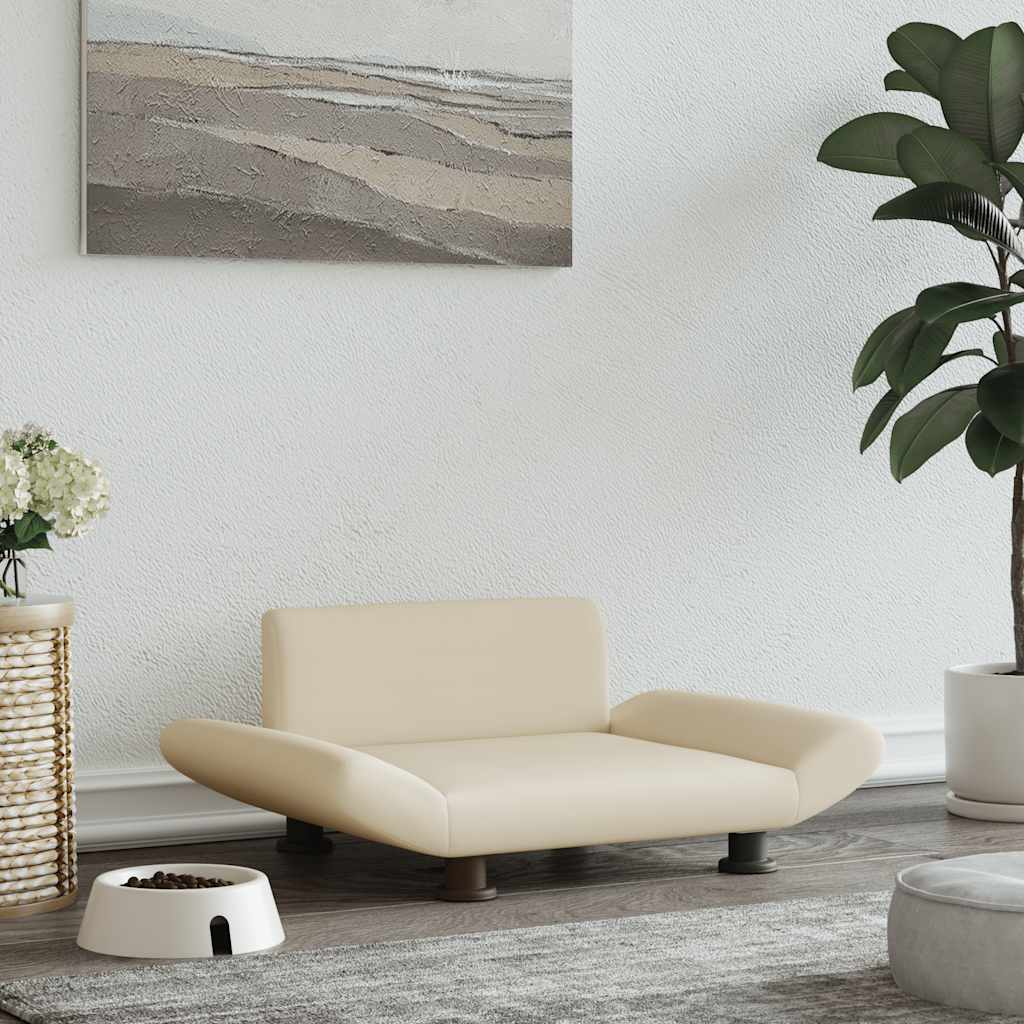 Cama para cães 70x45x28 cm tecido cinzento-acastanhado