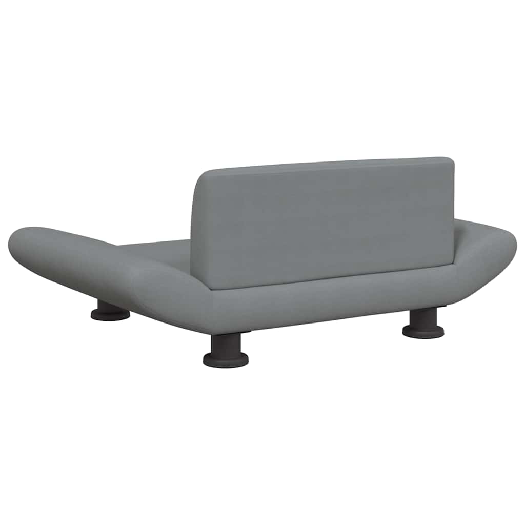 Cama para cães 70x45x28 cm tecido cinzento-acastanhado