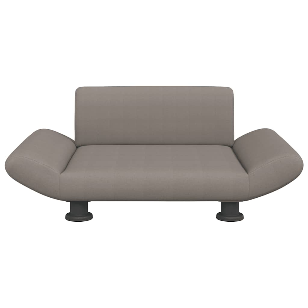 Cama para cães 70x45x28 cm tecido cinzento-acastanhado