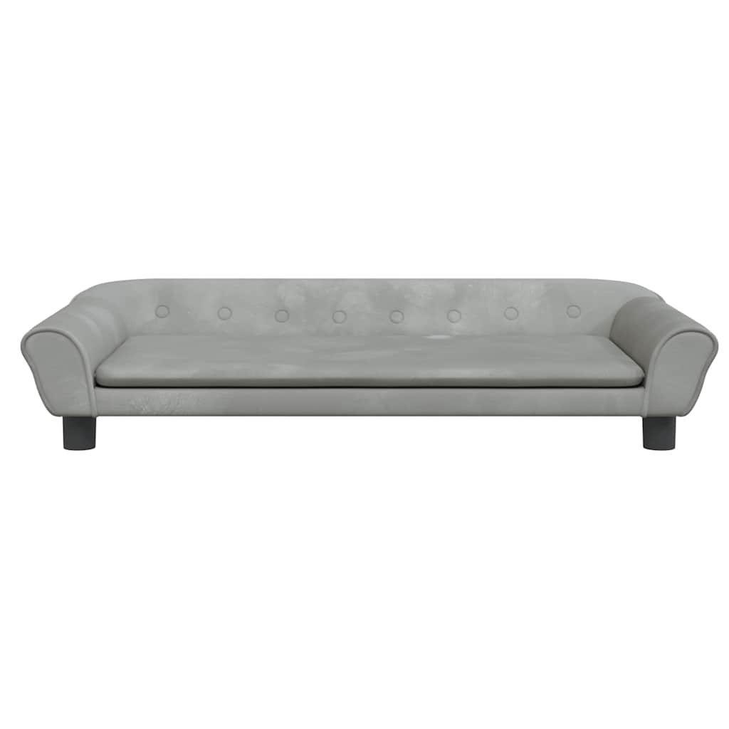 Cama para cães 100x50x21 cm veludo azul