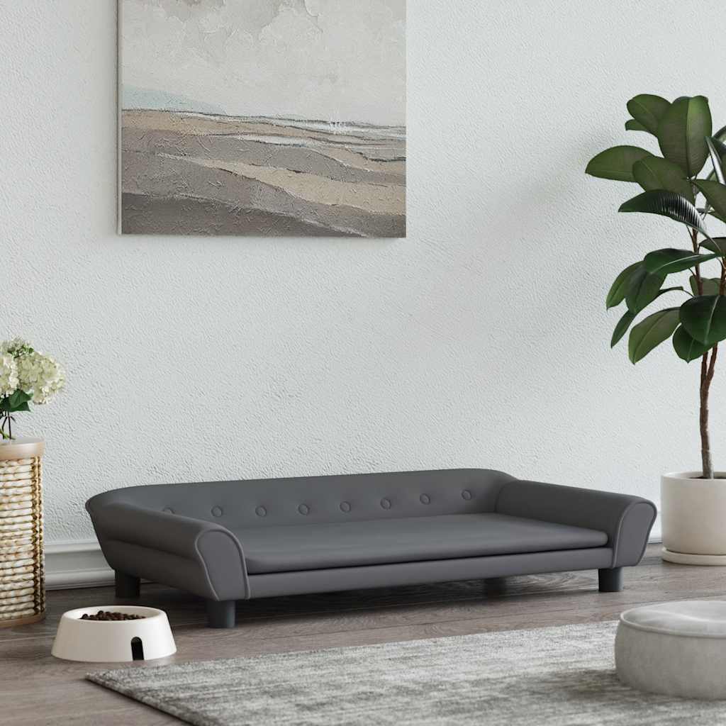 Cama para cães 100x50x21 cm veludo azul