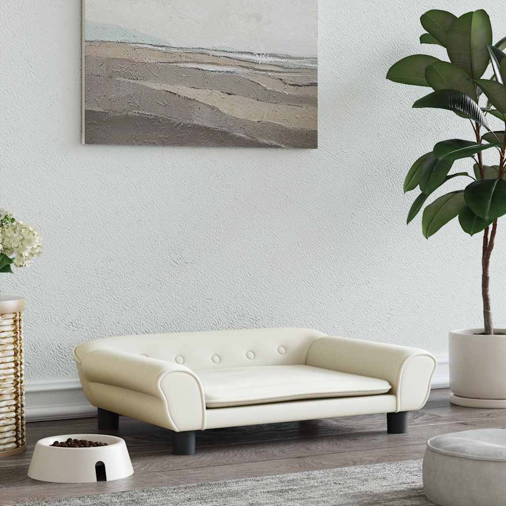 Cama para cães 70x48x22 cm veludo azul