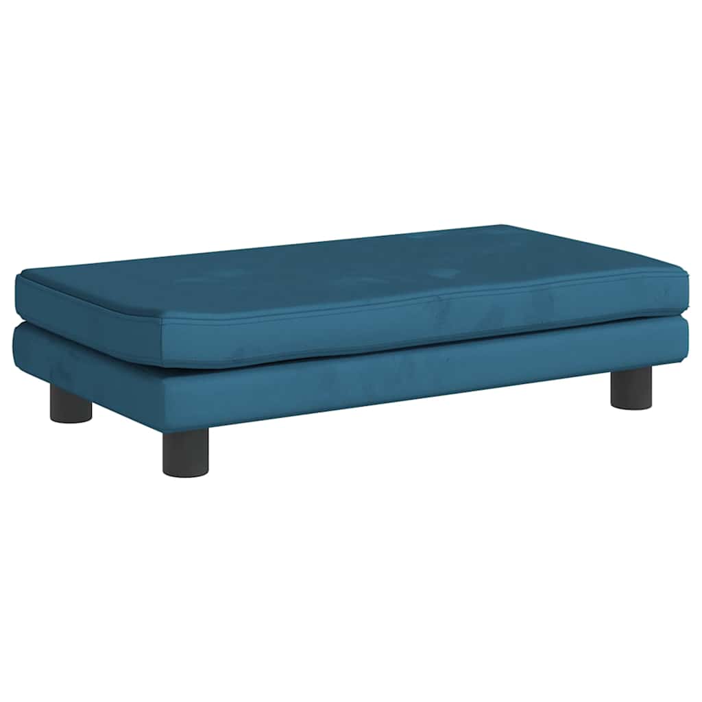 Cama para cães com extensão 100x50x30 cm veludo castanho