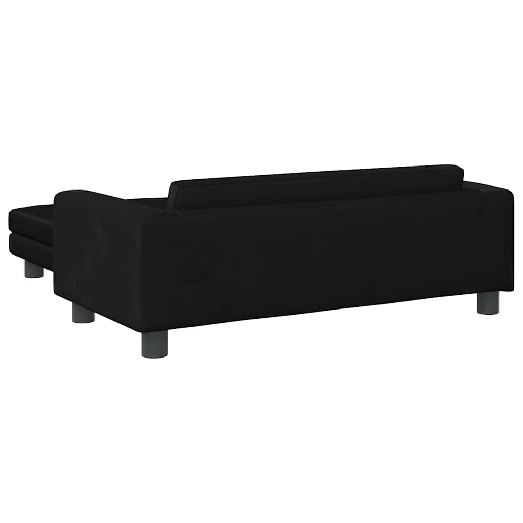 Cama para cães com extensão 100x50x30 cm veludo castanho