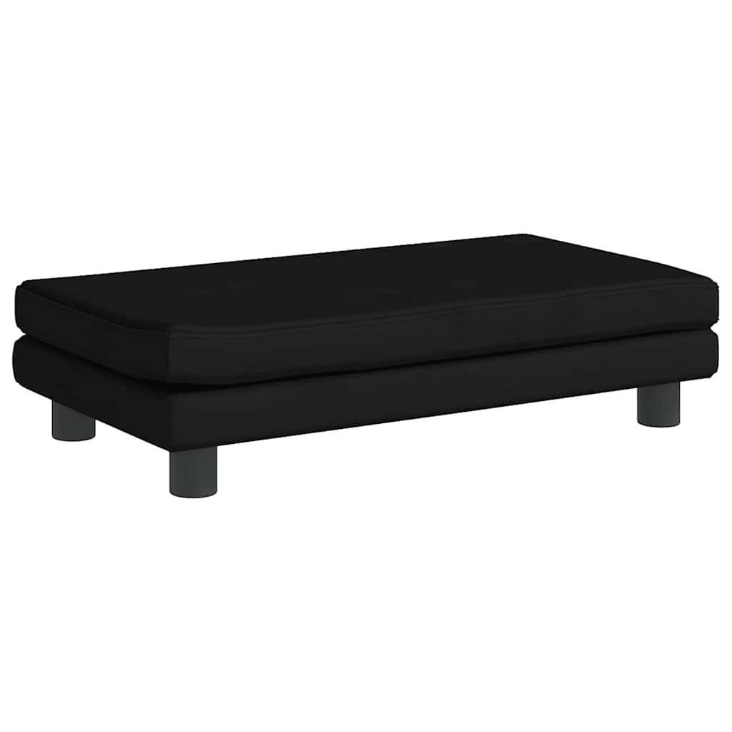 Cama para cães com extensão 100x50x30 cm veludo castanho