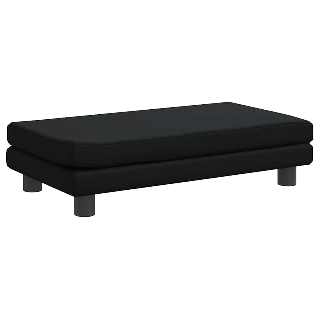 Cama para cães com extensão 100x50x30 cm couro artificial cinza