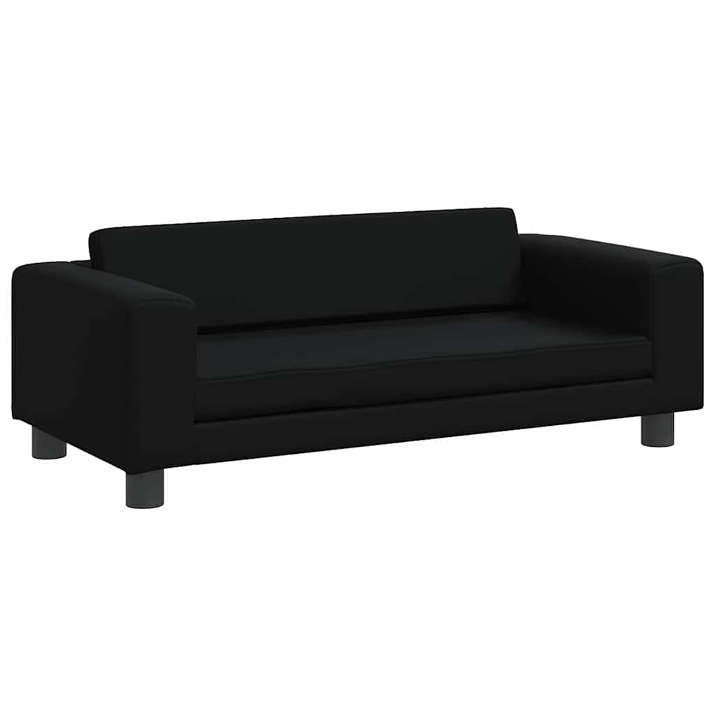 Cama para cães com extensão 100x50x30 cm couro artificial cinza