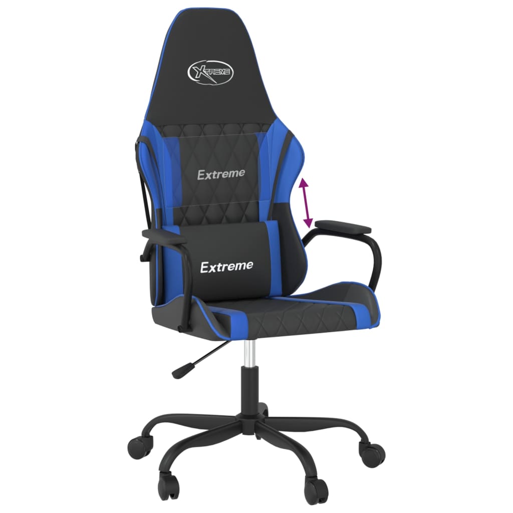 Cadeira de gaming couro artificial preto e vermelho