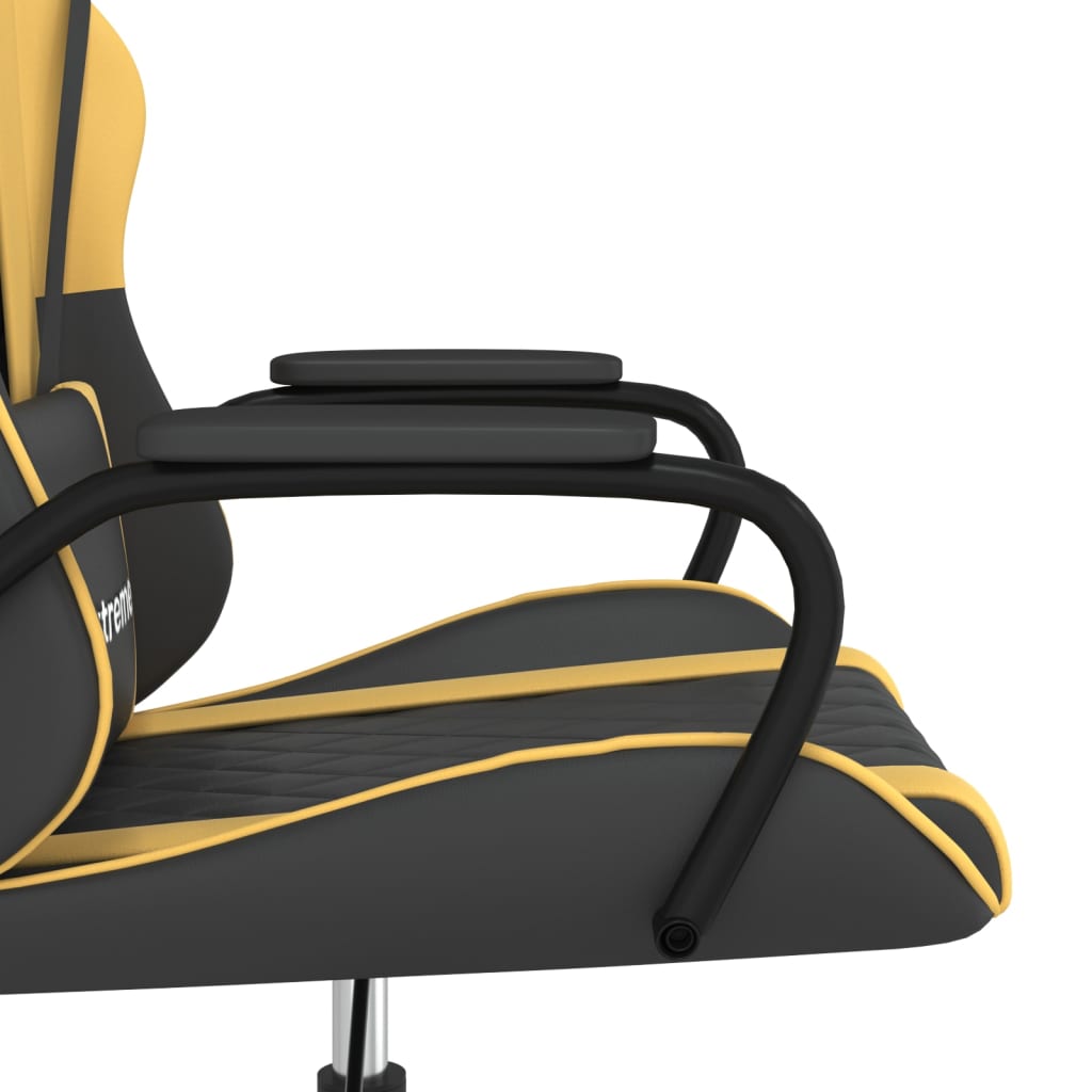 Cadeira de gaming couro artificial preto e vermelho