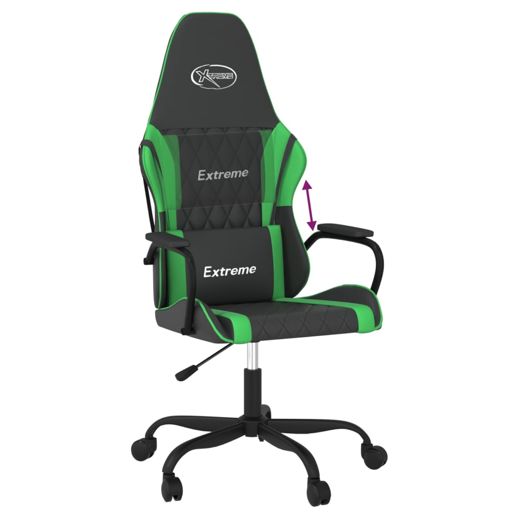 Cadeira de gaming couro artificial preto e vermelho