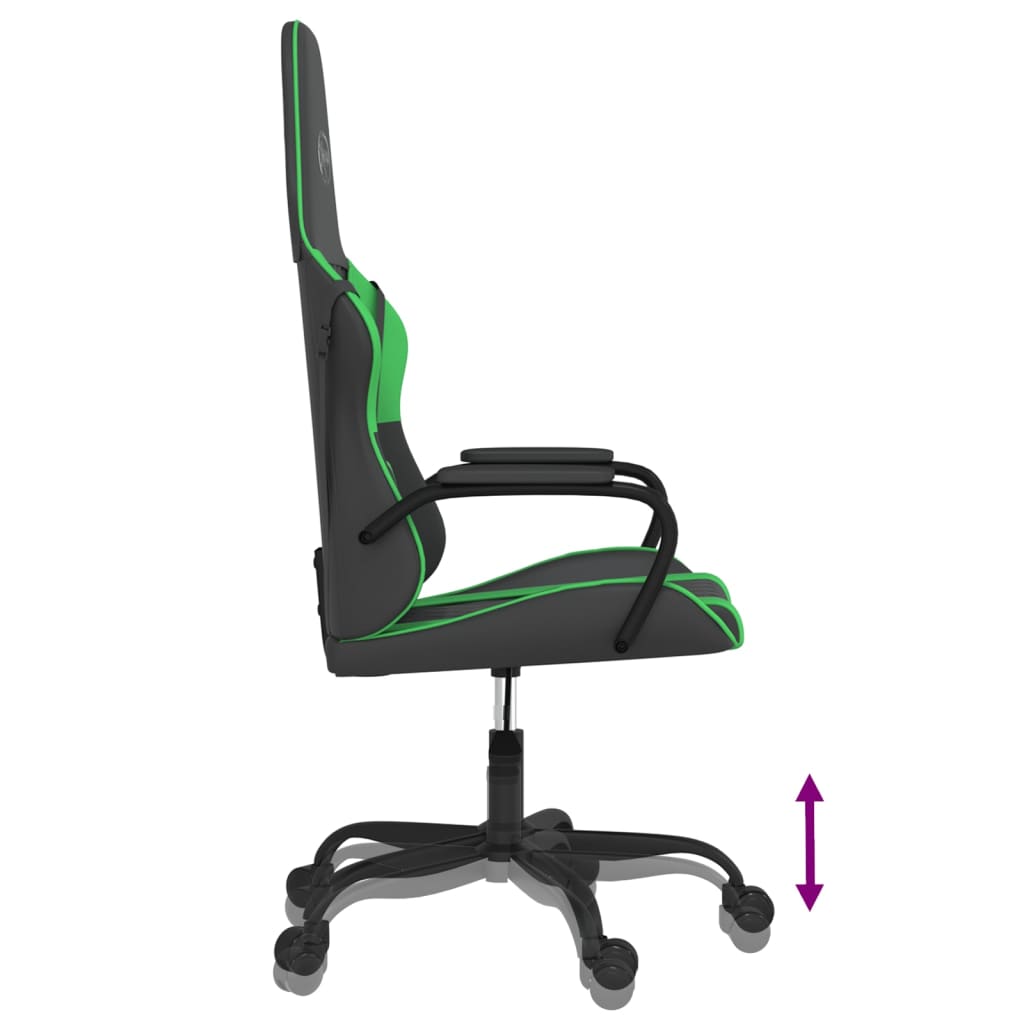 Cadeira de gaming couro artificial preto e vermelho