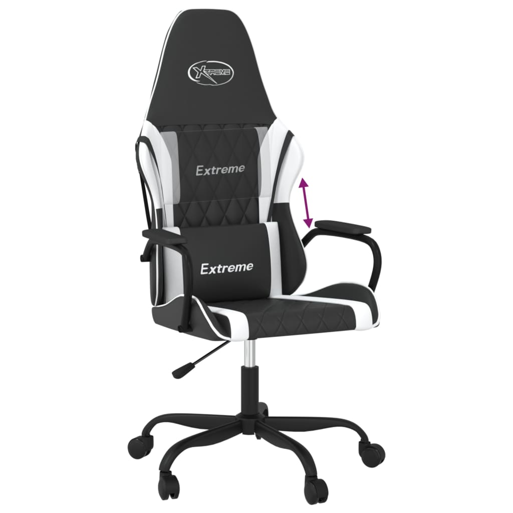 Cadeira de gaming couro artificial preto e vermelho