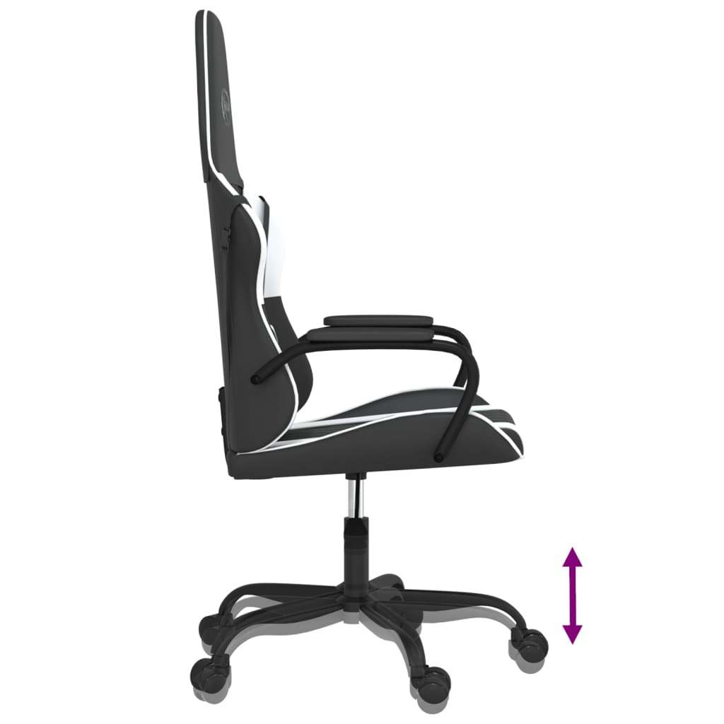 Cadeira de gaming couro artificial preto e vermelho