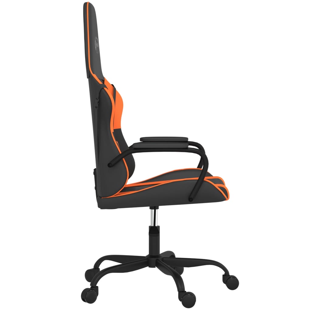 Cadeira de gaming couro artificial preto e vermelho