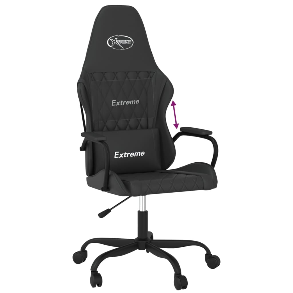 Cadeira de gaming couro artificial preto e vermelho