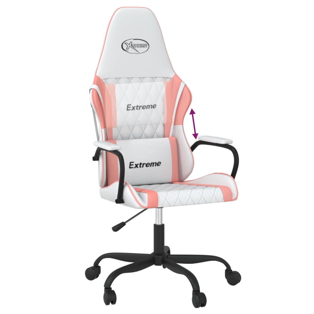 Cadeira de gaming couro artificial preto e vermelho