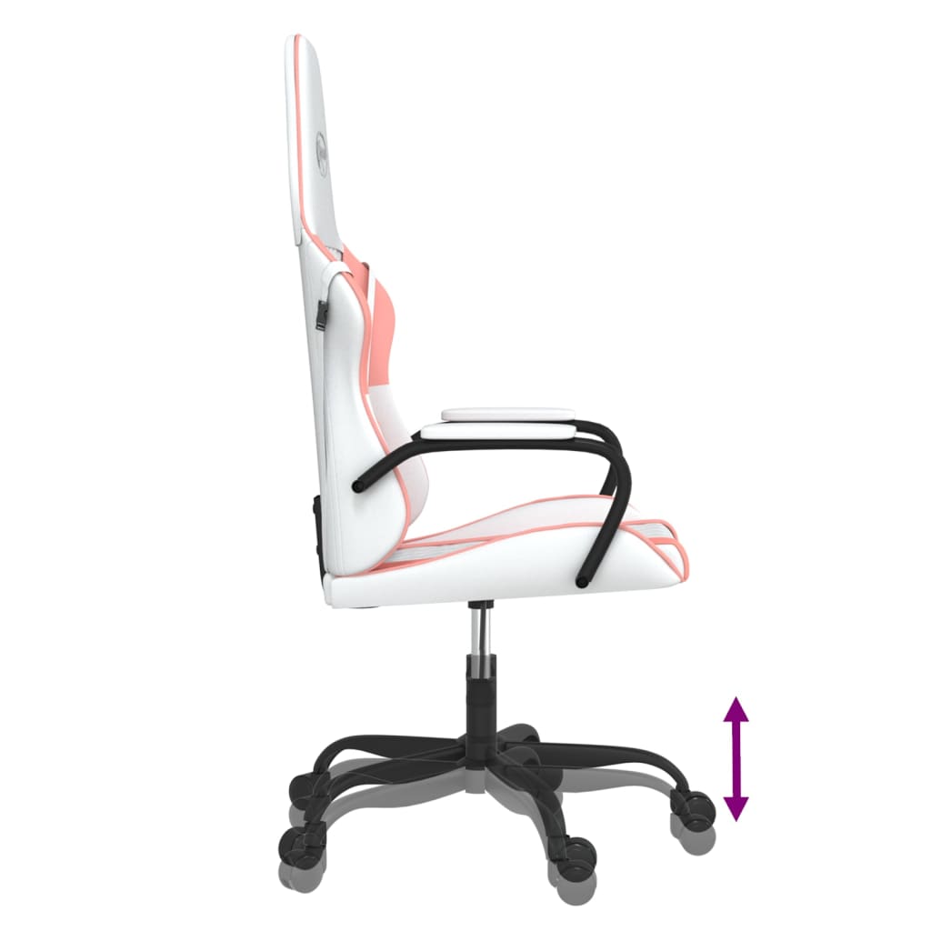 Cadeira de gaming couro artificial preto e vermelho