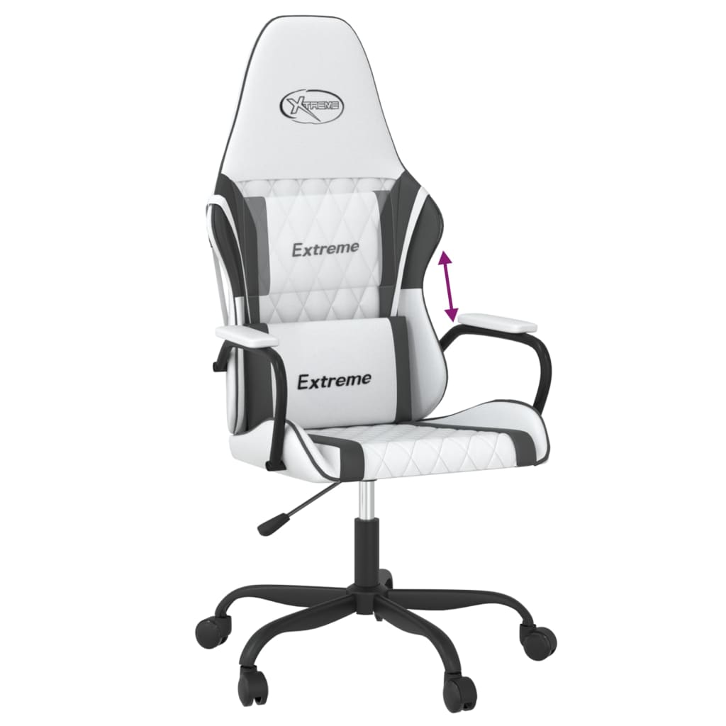 Cadeira de gaming couro artificial preto e vermelho