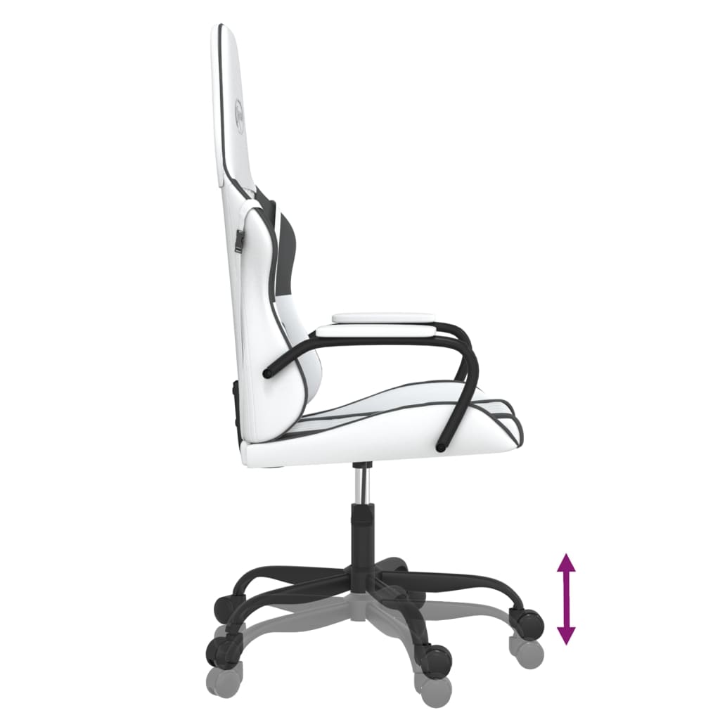 Cadeira de gaming couro artificial preto e vermelho