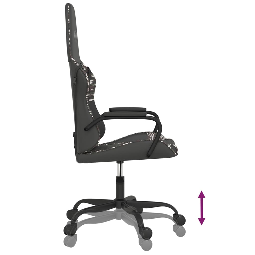 Cadeira de gaming couro artificial preto e vermelho