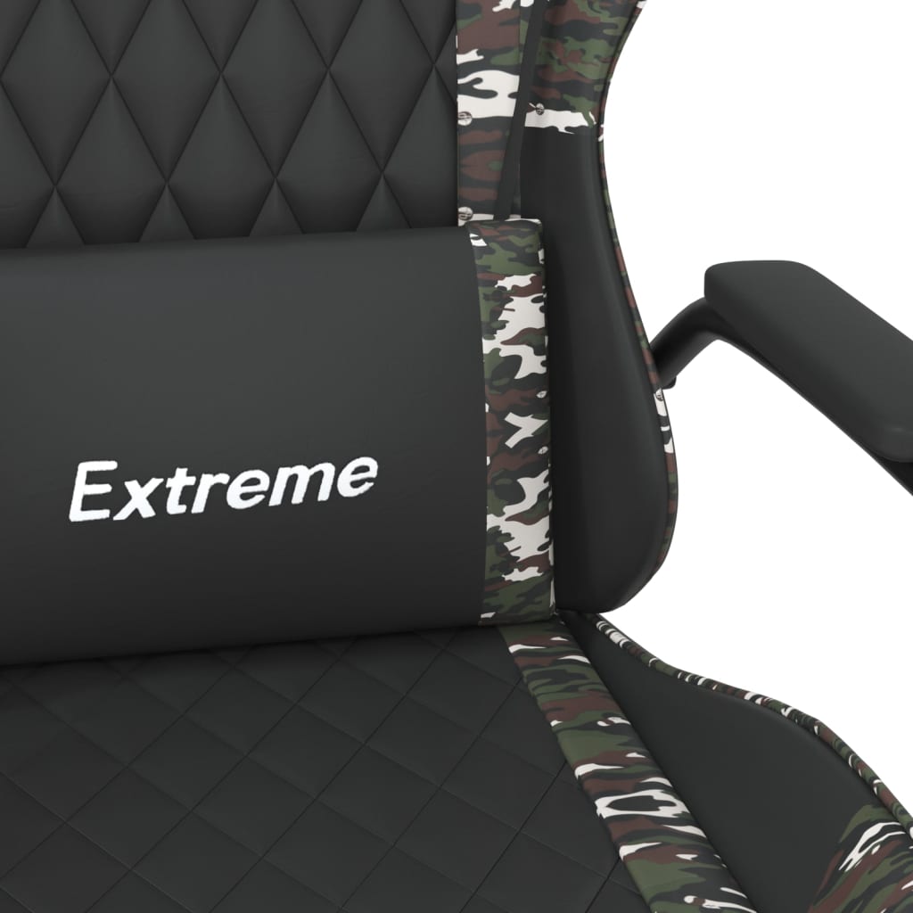 Cadeira de gaming couro artificial preto e vermelho
