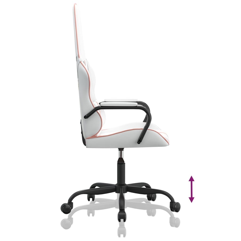 Cadeira de gaming couro artificial preto e vermelho