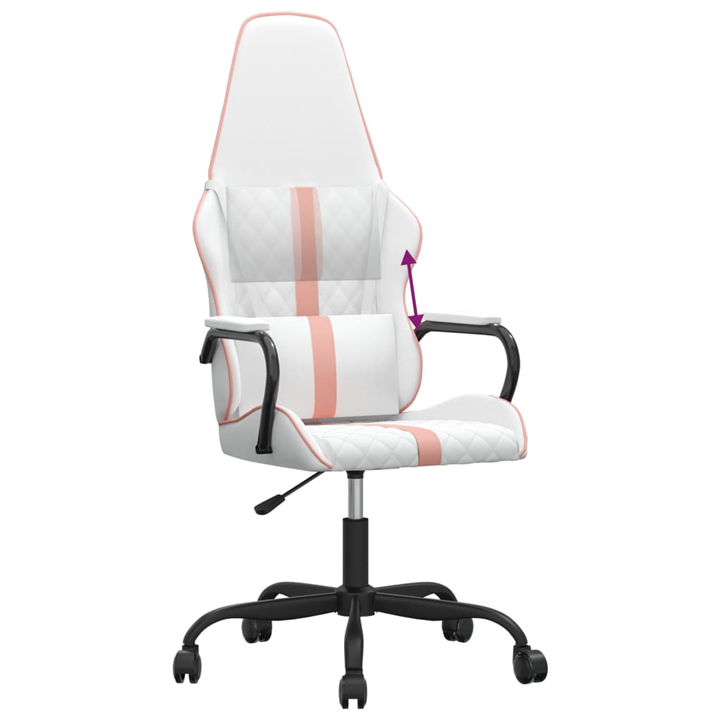 Cadeira de gaming couro artificial preto e vermelho