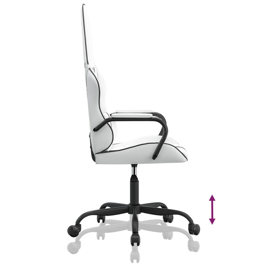 Cadeira de gaming couro artificial preto e vermelho