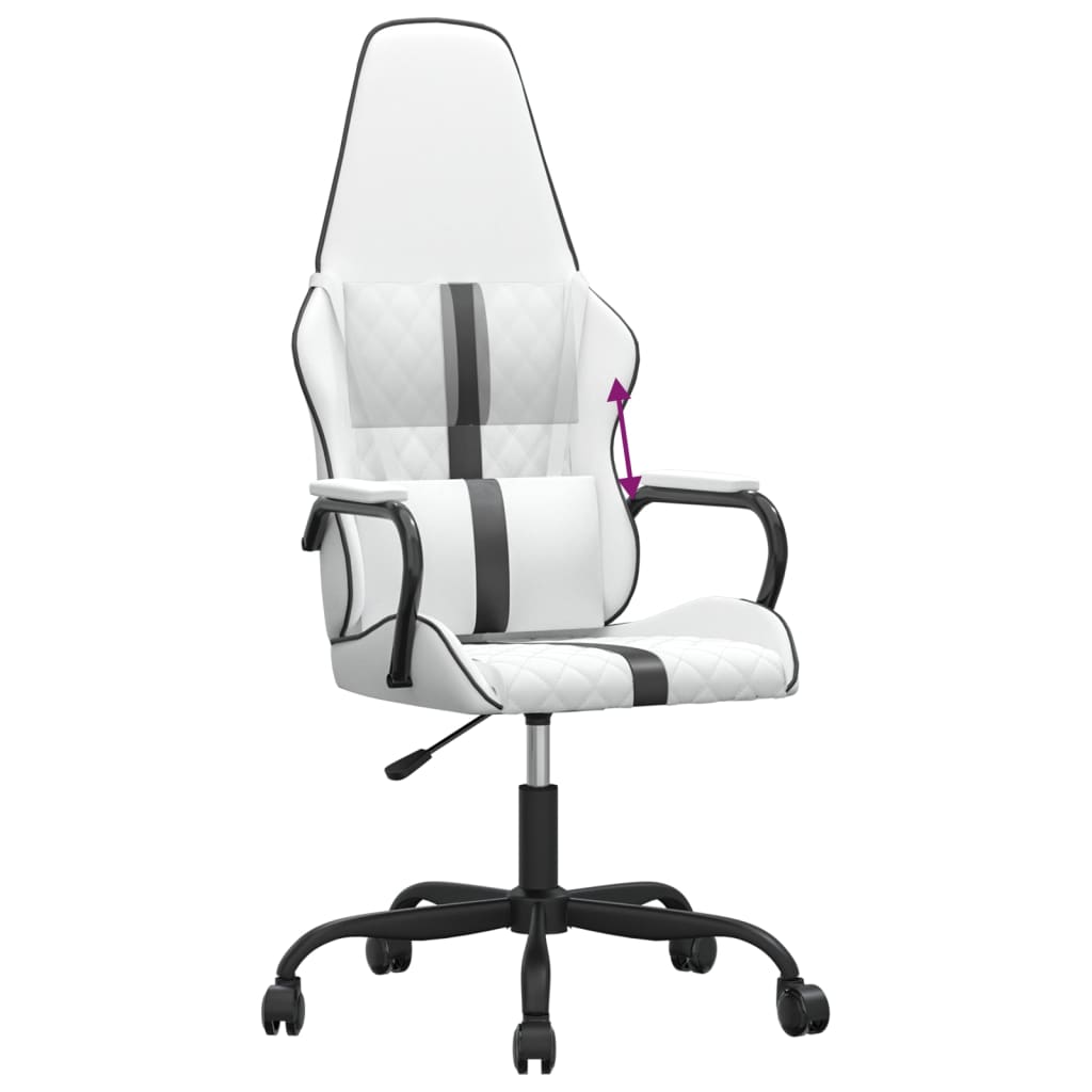 Cadeira de gaming couro artificial preto e vermelho