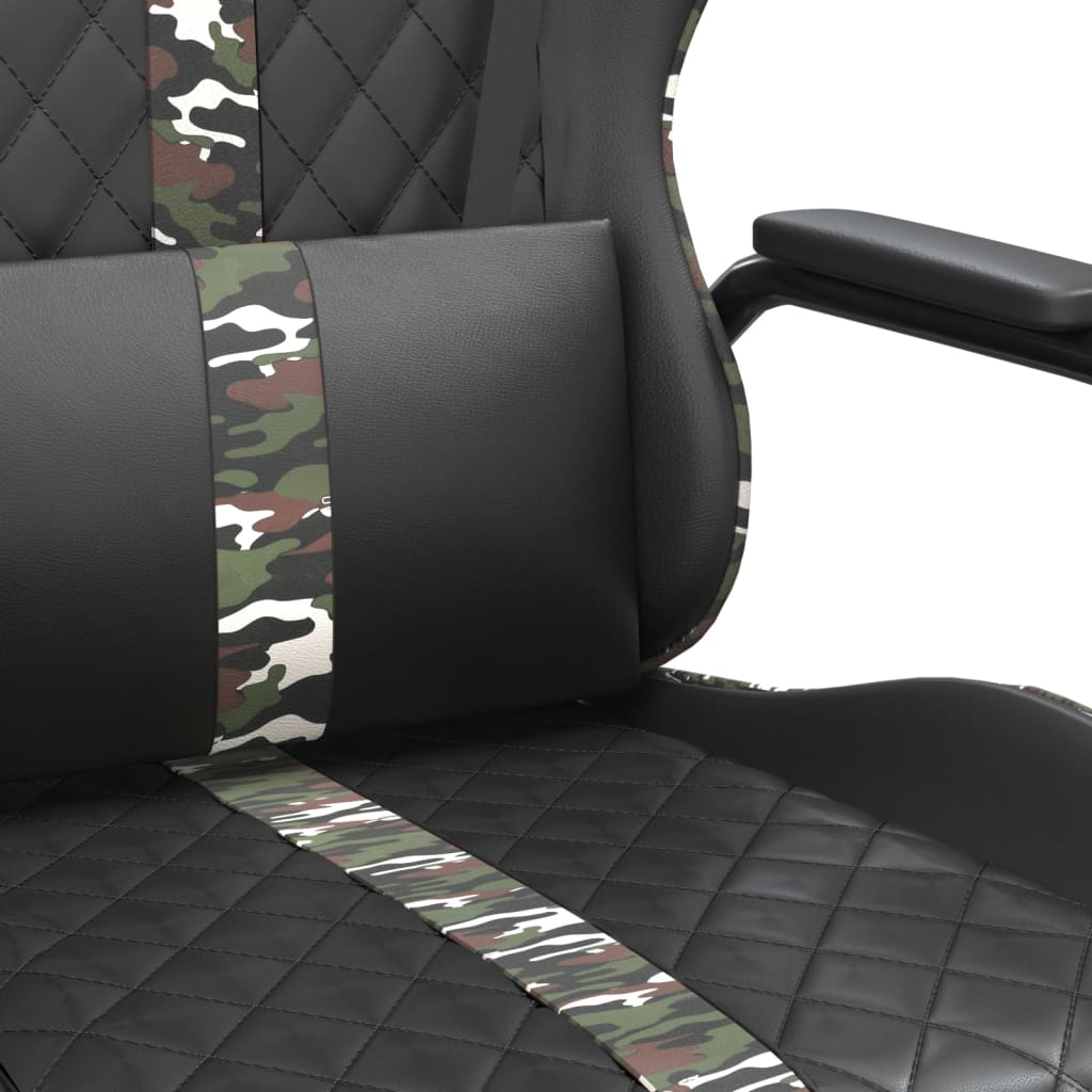 Cadeira de gaming couro artificial preto e vermelho