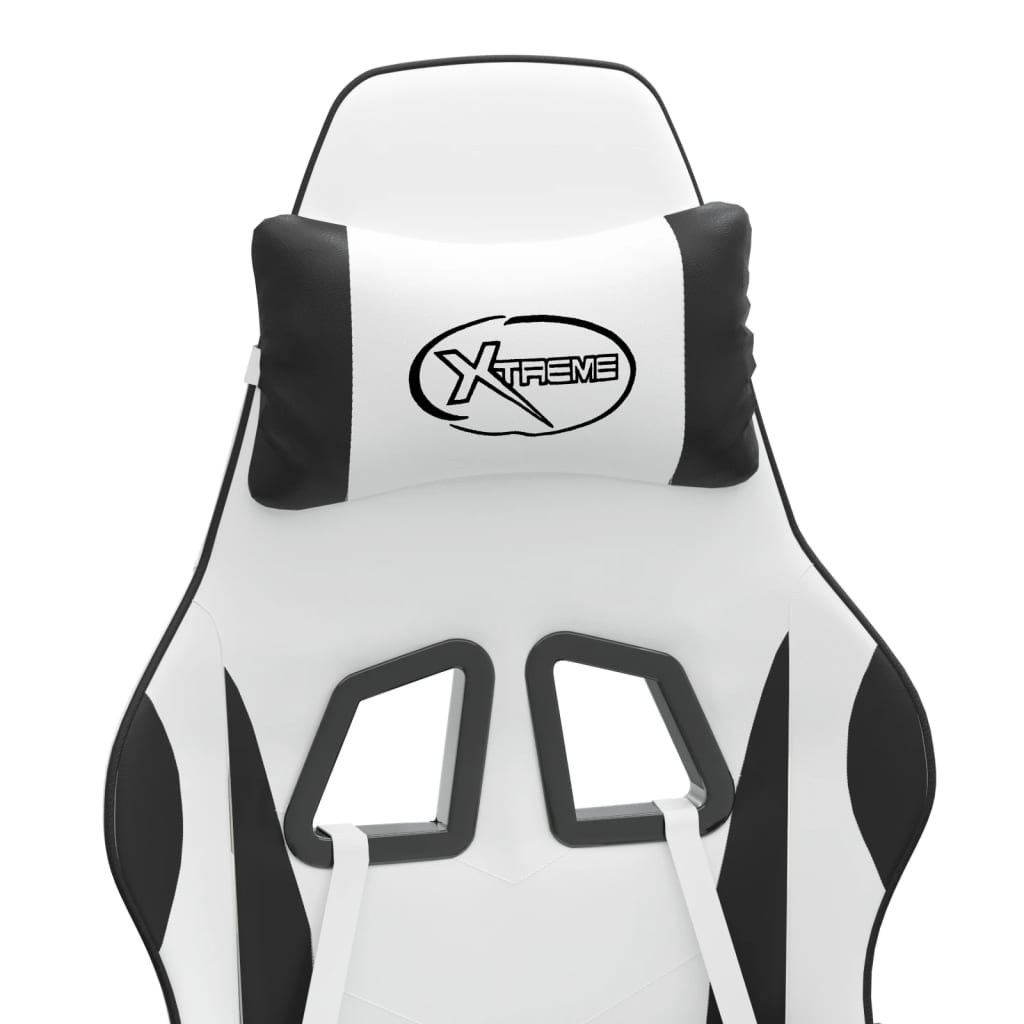 Cadeira gaming couro artificial preto e cinzento